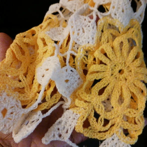 Yellow French Crochet Hollow Top - Picture 10 of 10